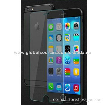 Tempered Glass Screen Protectors for iPhone 6, with 0.4mm Thickness and Surface Hardness of 8-9H